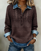 Sofia | Maglione Moderno Con Bottoni A Metà