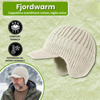 Fjordwarm – Cappello Invernale Scandinavo con Paraorecchie (unisex, taglia unica)