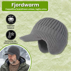 Fjordwarm – Cappello Invernale Scandinavo con Paraorecchie (unisex, taglia unica)