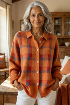 Anna™ | Cardigan in Maglia Morbida a Quadri