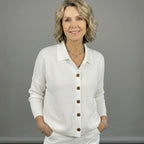 Mila | Cardigan Classico In Maglia Con Bottoni