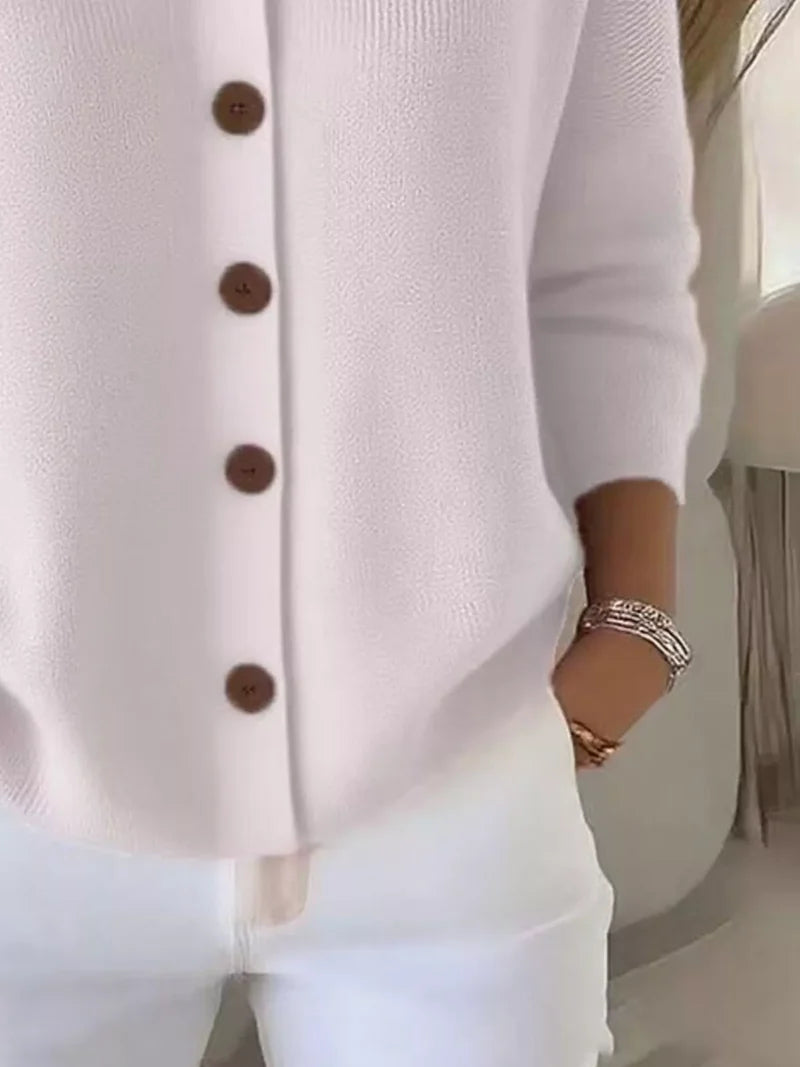 Mila | Cardigan Classico In Maglia Con Bottoni