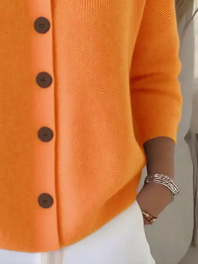 Mila | Cardigan Classico In Maglia Con Bottoni