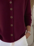 Mila | Cardigan Classico In Maglia Con Bottoni